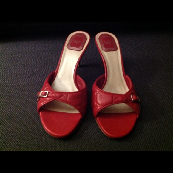Christian Dior Slides -Red