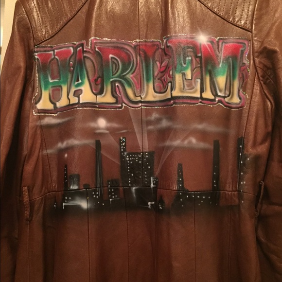 Vintage leather coat - Picture 2 of 3