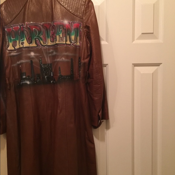 Vintage leather coat - Picture 3 of 3