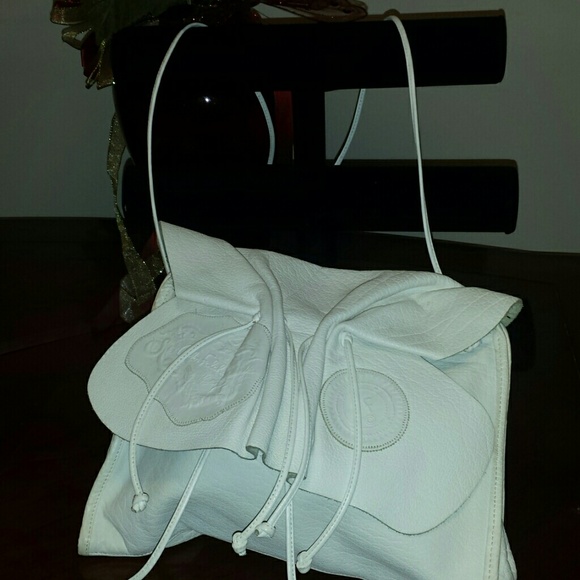 CARLOS FALCHI  Vintage White Leather