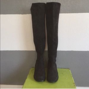 Brand new 50/50 Stuart Weitzman otk boots! Dk grey