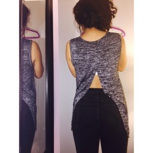 Sleeveless slit back