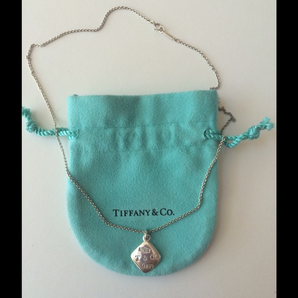 Tiffany & Co. Jewelry - Vintage diamond shape Tiffany 1837 necklace.