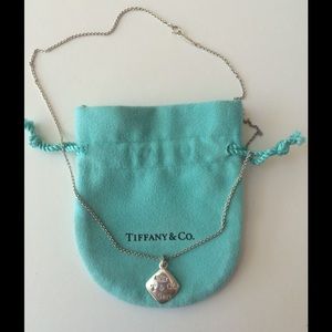 Vintage diamond shape Tiffany 1837 necklace.