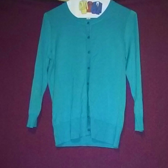 Halogen Teal Pagoda Cardigan - Picture 1 of 2