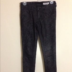 Black snake skin jeans!