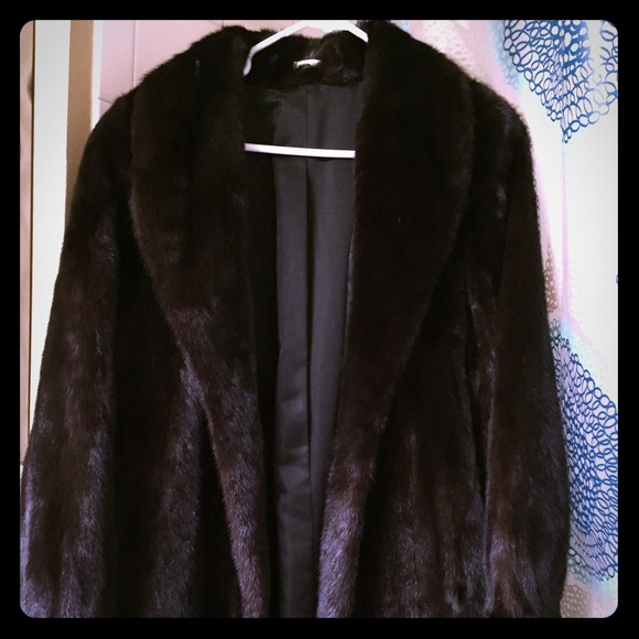 Jackets & Blazers - Brown mink fur coat