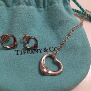 Tiffany & Co. Elsa Peretti Necklace Earring Set