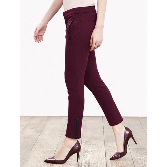 banana republic sloan faux leather pants