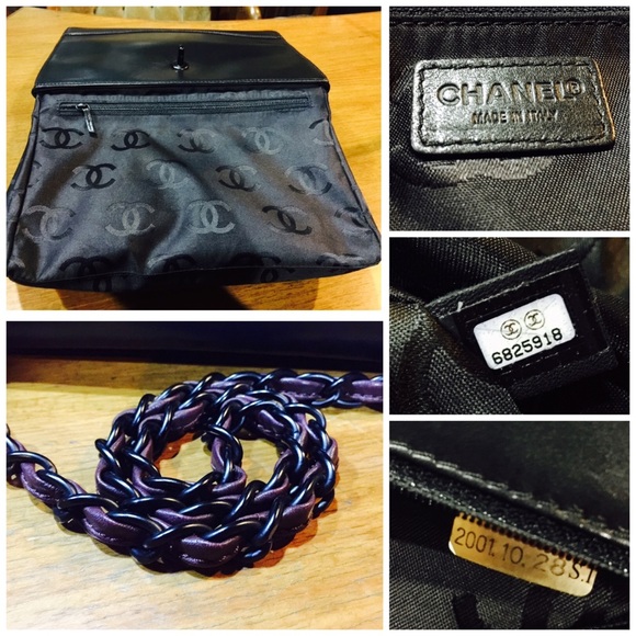 Sold - Rare Chanel "So Black" Flap Bag w Piping - Picture 2 of 4