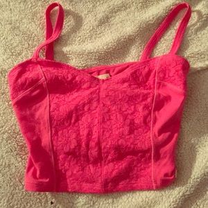 Pink crop top