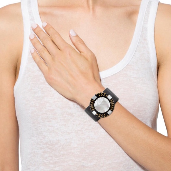 SOLD - Rare CHANEL Mother of Pearl Cuff Bangle