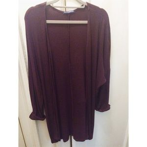 Brandy Melville Joa Maroon Cardigan