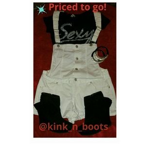 ❌❌Sold❌❌-white jean jumper