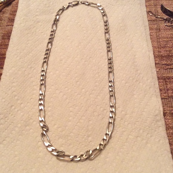 Vintage heavyweight Figaro Sterling chain