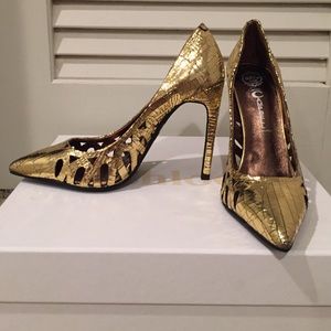 Jeffrey Campbell Metallic Pumps
