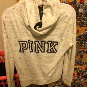 VS pink cowl neck sweatshirt