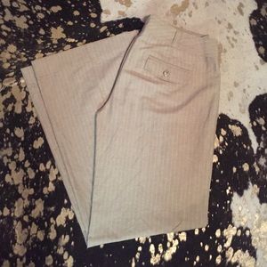 Express Khaki Pinstripe Dress Pants