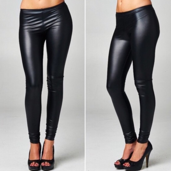 Leather leggings