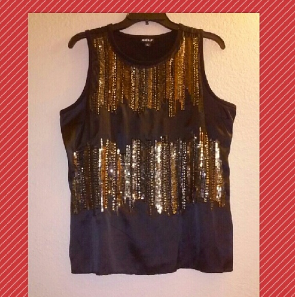 💫 Allen B. Sequin Tank Top💫 - Picture 2 of 4