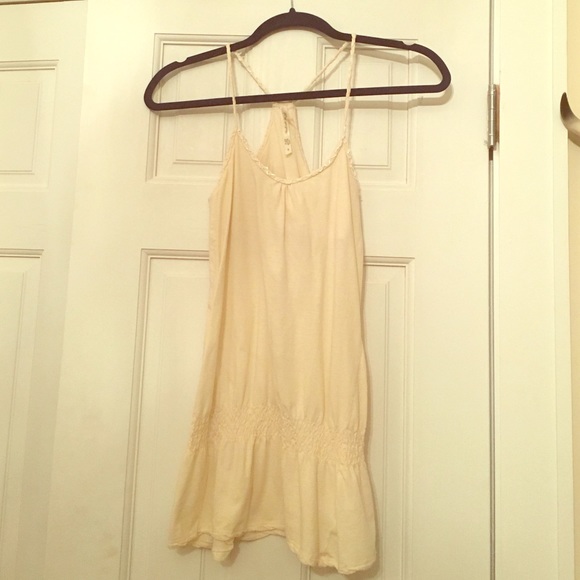 White Aeropostale Beaded Tank Top