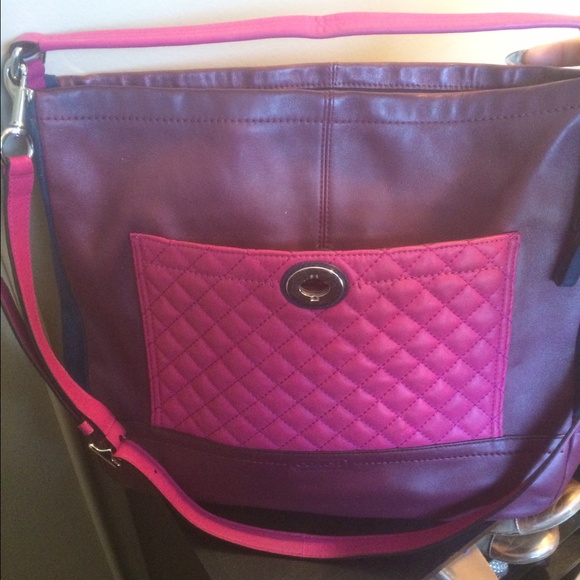 A coach colorblocked shoulder bag!