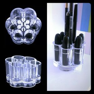 Acrylic Flower Cosmetic and Makeup Brush Holder