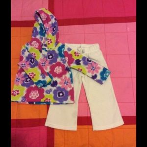 Children's Place Winter White Fleece Set