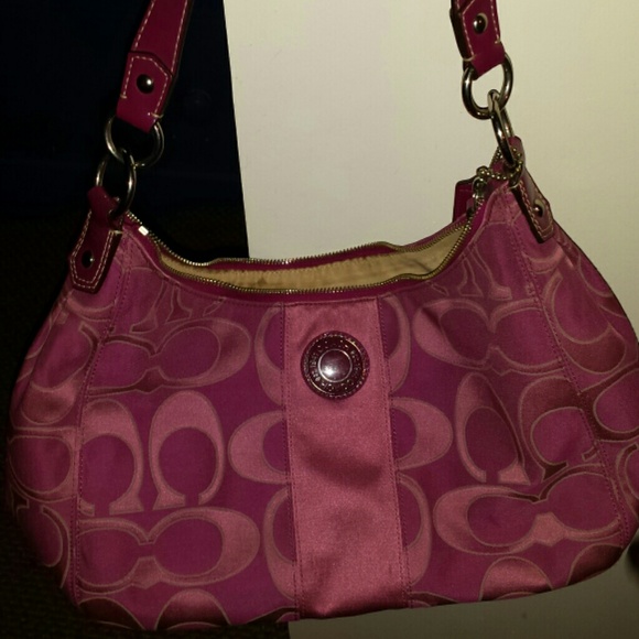 Pink coach purse