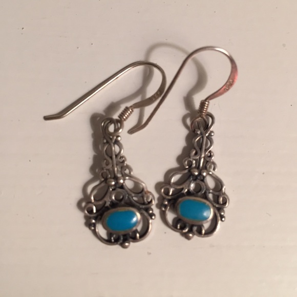 Sterling silver and turquoise earrings