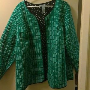 NWT Catherine's Green reversible jacket 3X
