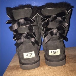 Black Ugg Australia Bow Boots