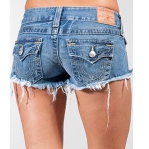 True Religion Joey cut off shorts size 25