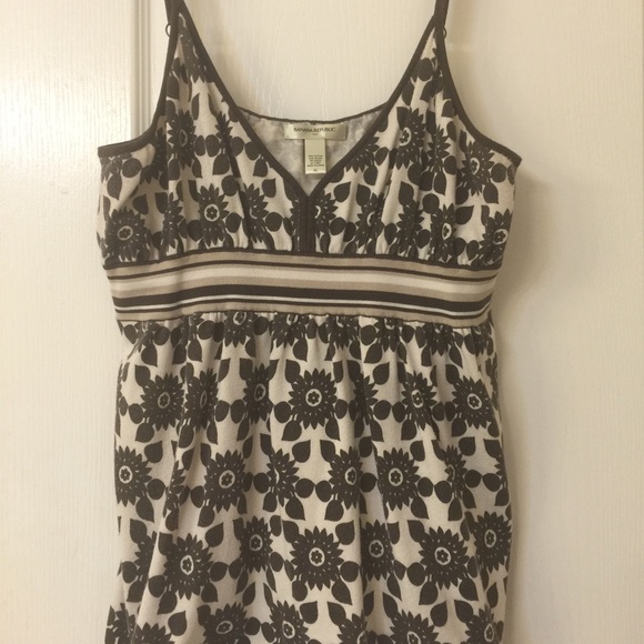 Banana Republic brown cream tank top