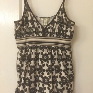 Banana Republic brown cream tank top