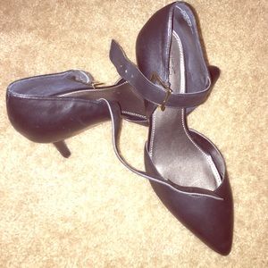 Black heels with straps