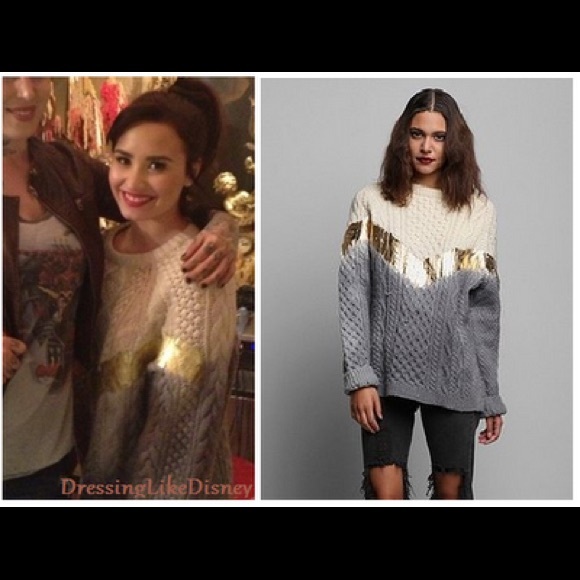 Rag Union x Urban Renewal Ombré Foiled Sweater