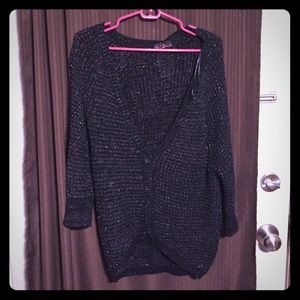 Black/multicolor sweater/ takeout kohls brand