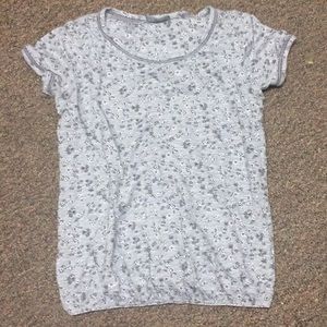 Grey flowery top size 2! From the UK!!
