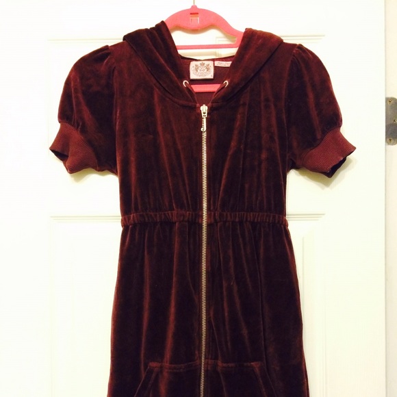 Juicy couture burgundy velvet dress