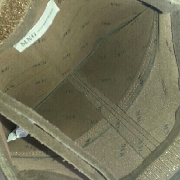 FINAL PRICE! SUEDE CHOCOLATE FRINGE FLAT Handbag - Picture 3 of 3