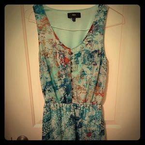 Hi-low sleeveless summer dress