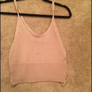 LA Hearts knit crop top- never worn!