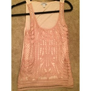 Express rose gold tank top