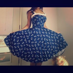 Pin up nautical dress