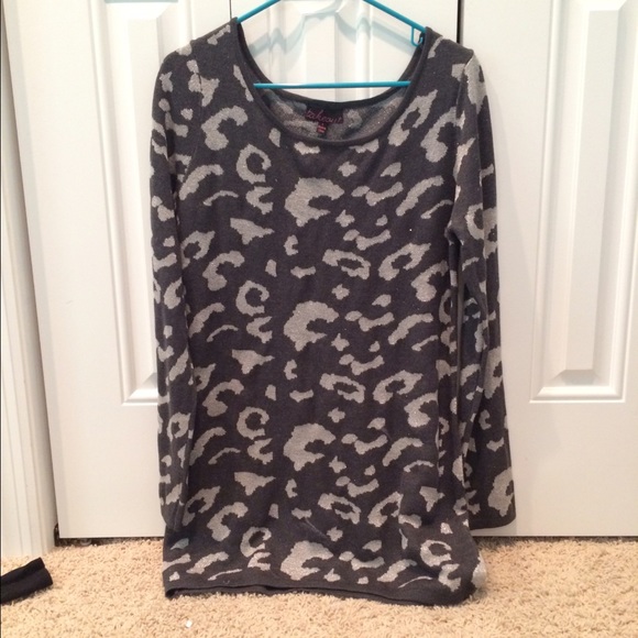 Leopard Print Knit Sweater