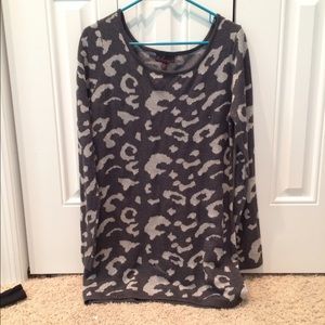 Leopard Print Knit Sweater