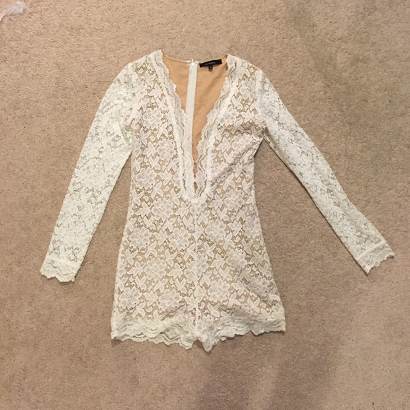 White Lacy Romper