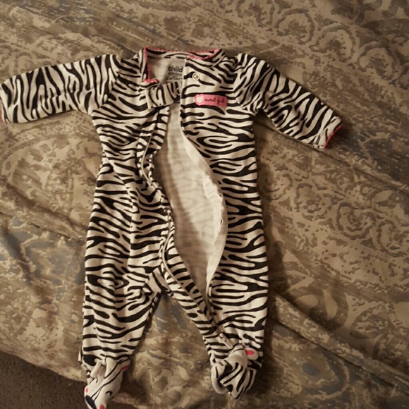 Baby girl footie Pajamas