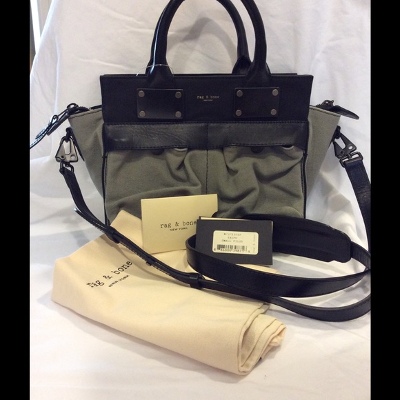 RAG AND BONE PILOT TAUPE/BLACK NWT CROSSBODY BAG